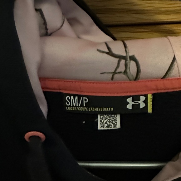 Under Armour Black Hoodie with Pink Accents - Picture 3 of 5